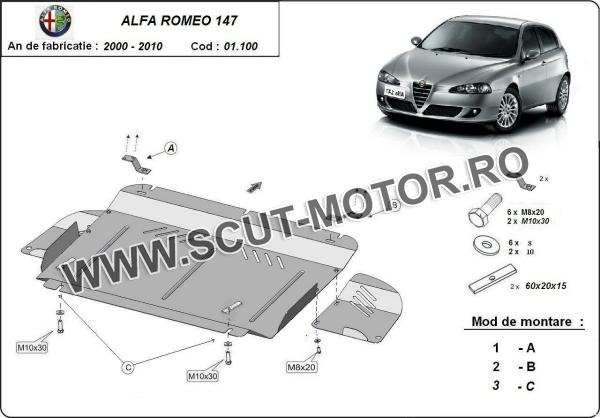 Scut motor și cutie de viteză Alfa Romeo 147 3