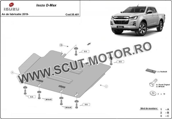 Scut motor Isuzu D-Max 3