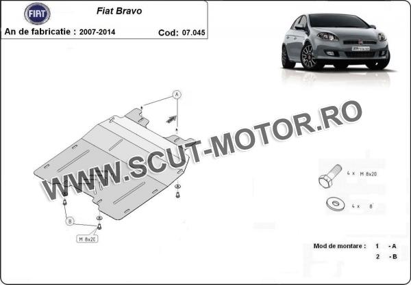 Scut motor și cutie de viteză Fiat Bravo 3