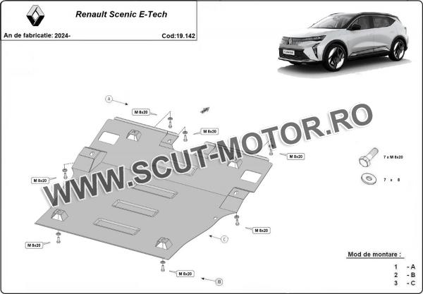 Scut motor Renault Scenic E-Tech 3
