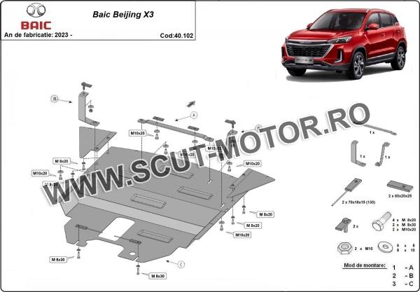 Scut Motor Baic Beijing X3 3
