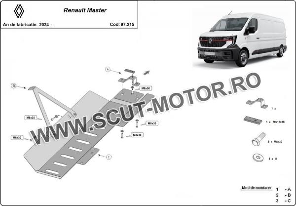Scut catalizator si clapeta Stop&Go Renault Master 3