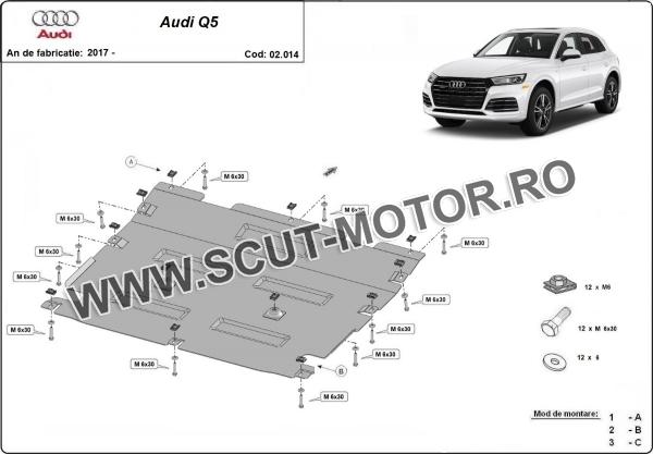 Scut motor metalic Audi Q5 3