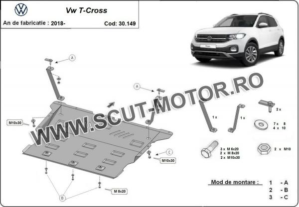Scut motor VW T-Cross 3