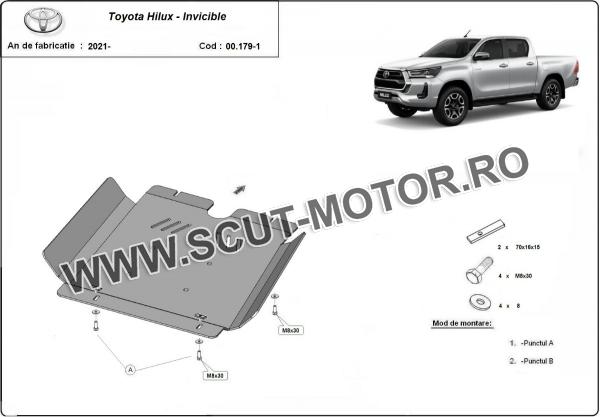 Scut metalic cutie de viteză Toyota Hilux Invincible 3