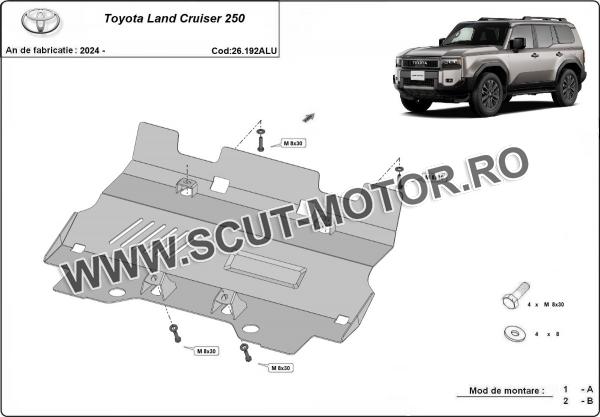 Scut radiator din aluminiu Toyota Land Cruiser 250 2