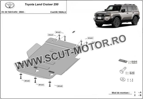 Scut cutie de viteză din aluminiu Toyota Land Cruiser 250 3