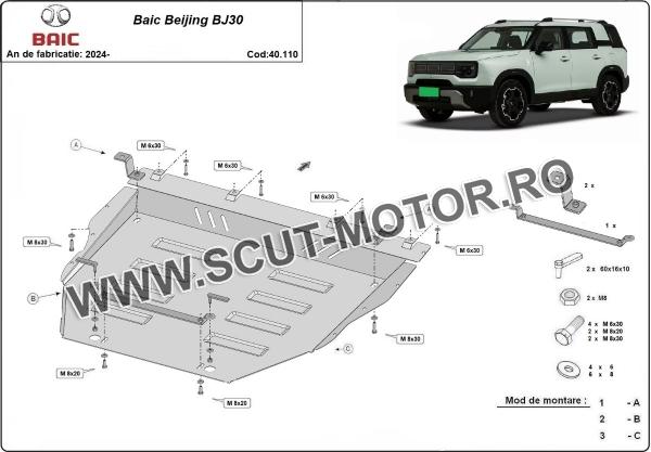Scut motor metalic Baic Beijing BJ30 3