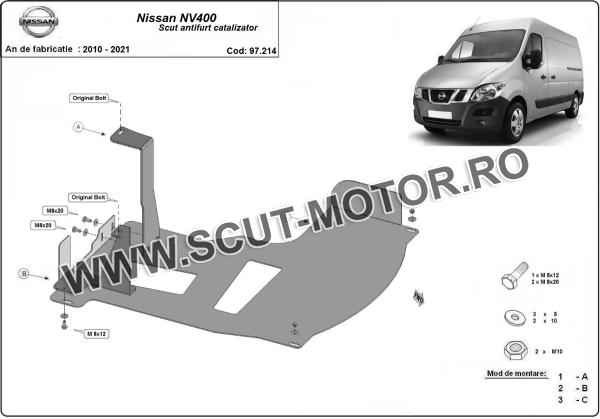 Scut antifurt catalizator Nissan NV400 3