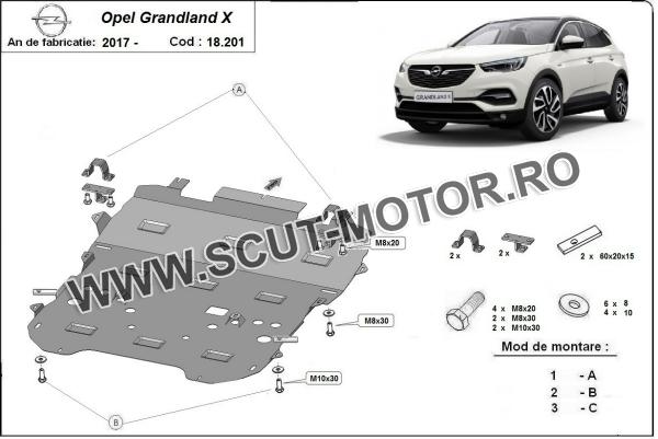 Scut motor Opel Grandland X 3