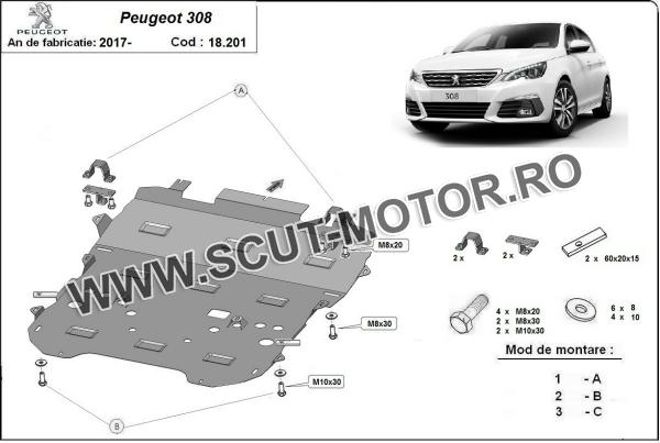 Scut motor Peugeot 308 3