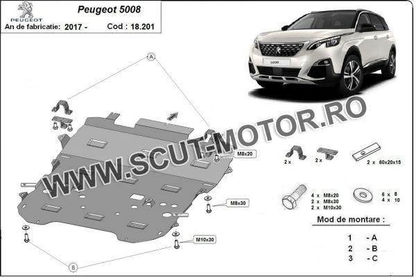Scut motor și cutie de viteză Peugeot 5008 3