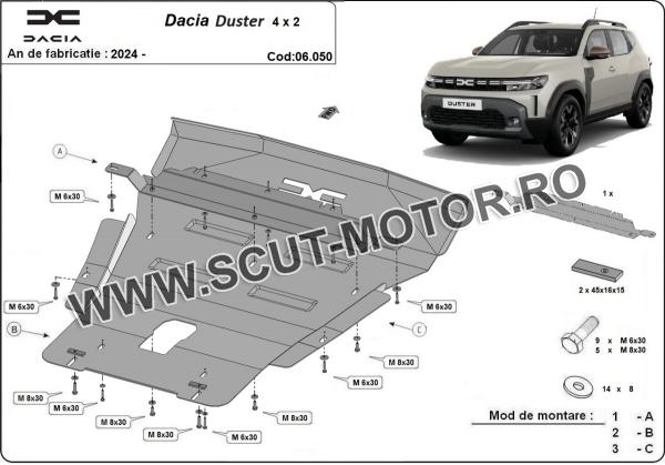 Scut motor Dacia Duster - 4x2 3