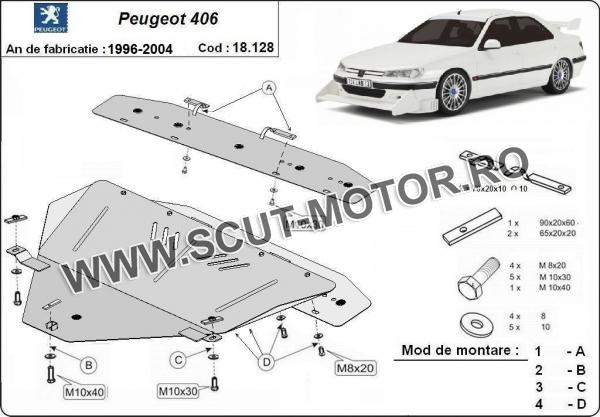 Scut motor și cutie de viteză Peugeot 406 3