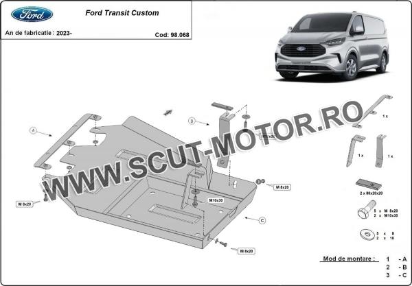 Scut rezervor AdBlue Ford Transit Custom 3