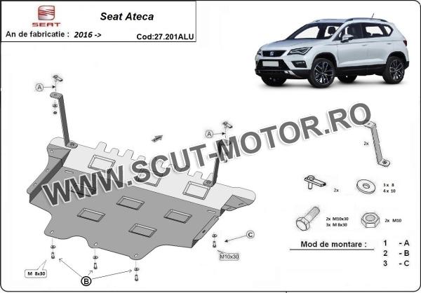 Scut motor din aluminiu Seat Ateca 3