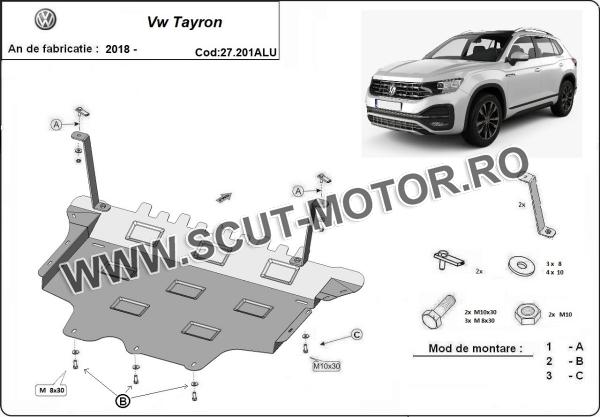 Scut motor din aluminiu VW Tayron 3