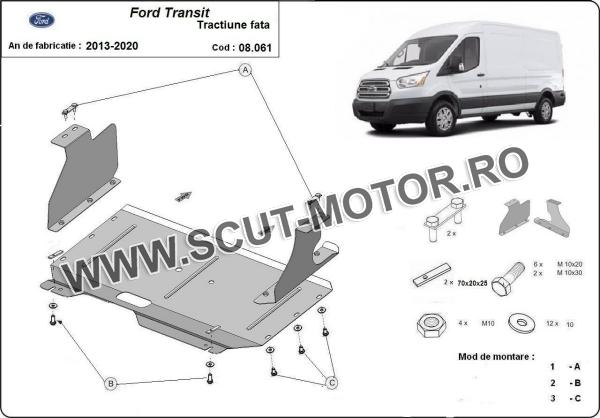 Scut motor Ford Transit - tracțiunea față 3