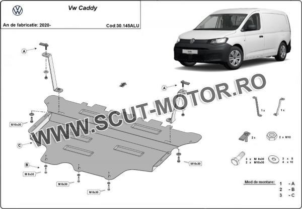 Scut motor din aluminiu VW Caddy 3