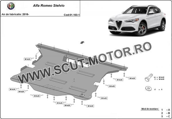 Scut motor Alfa Romeo Stelvio 3