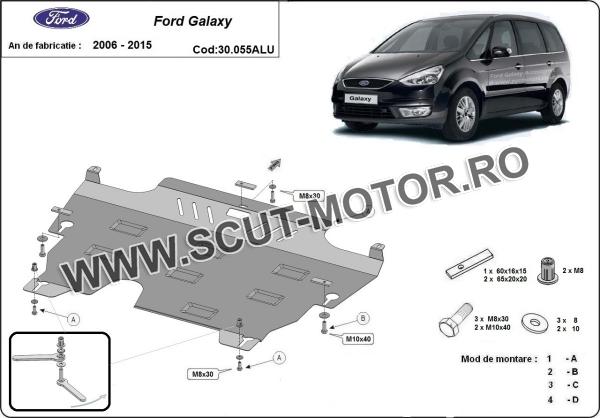 Scut motor din aluminiu Ford Galaxy 2 3
