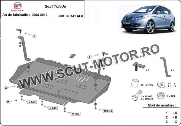 Scut motor din aluminiu Seat Toledo 3 3