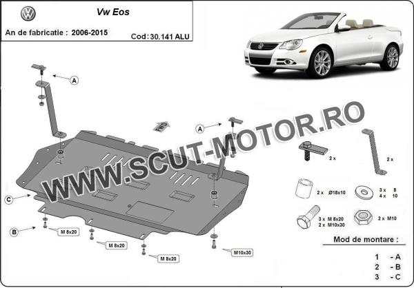 Scut motor din aluminiu VW Eos 3