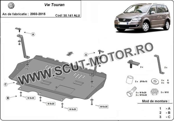 Scut motor din aluminiu Volkswagen Touran 3
