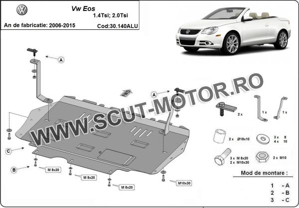 Scut motor din aluminiu VW EOS 3