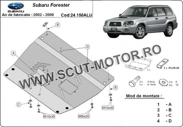 Scut motor din aluminiu Subaru Forester 2 3