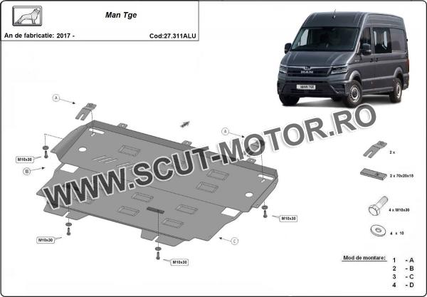 Scut motor din aluminiu MAN Tge 3