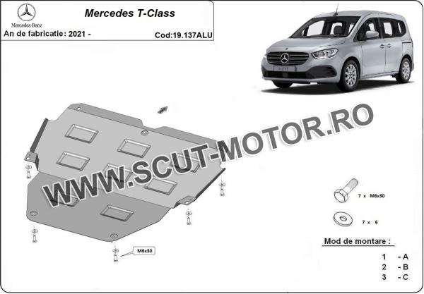 Scut motor din aluminiu Mercedes T-Class 2