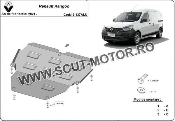 Scut motor din aluminiu Renault Kangoo 3