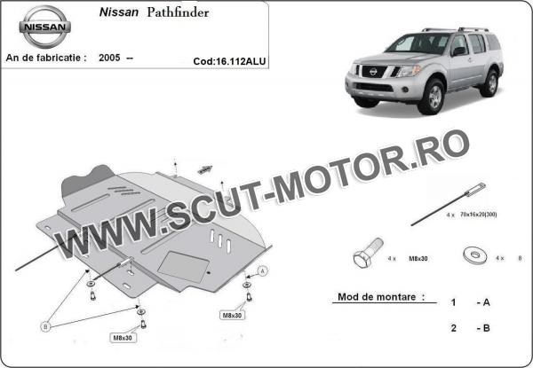 Scut motor din aluminiu Nissan Pathfinder 2