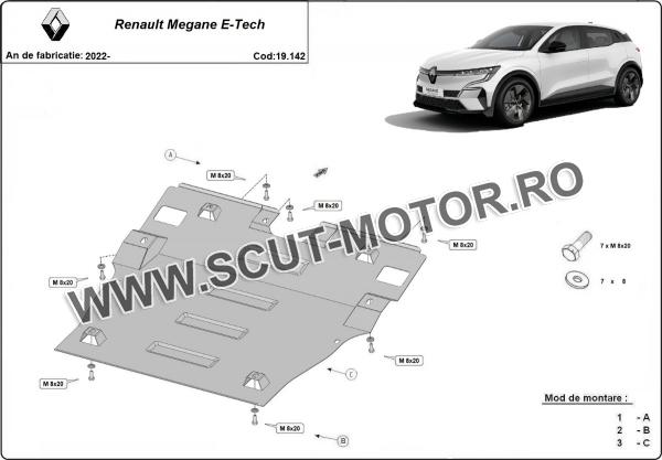 Scut motor Renault Megane E-Tech 2