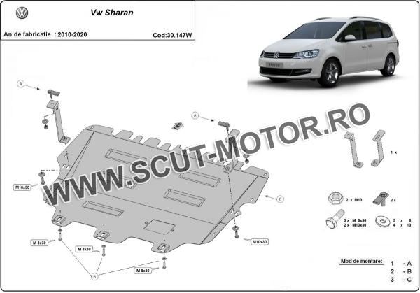 Scut motor Volkswagen Sharan - cu Webasto 2