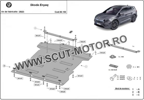 Scut Motor Skoda Enyaq 3