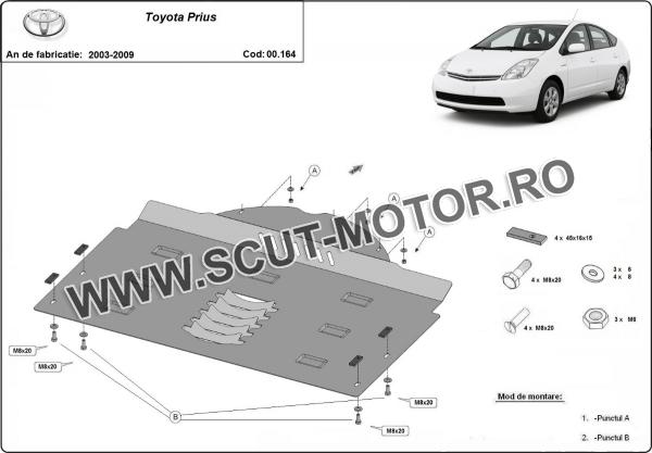 Scut antifurt catalizator pentru Toyota Prius 2 3