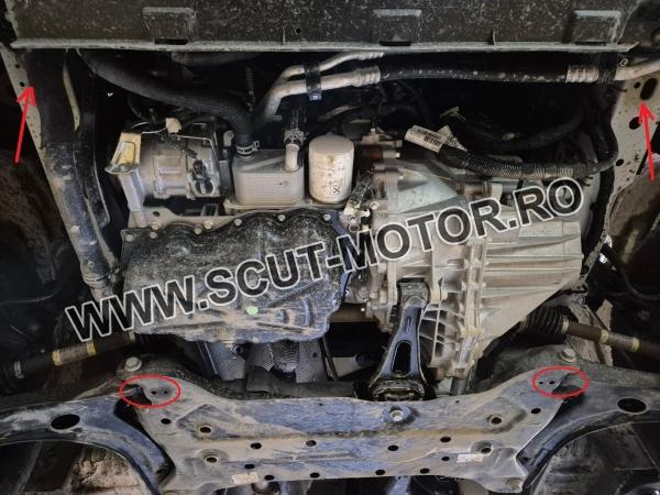 Scut motor din aluminiu Ford Transit Custom - Tracțiune față 4