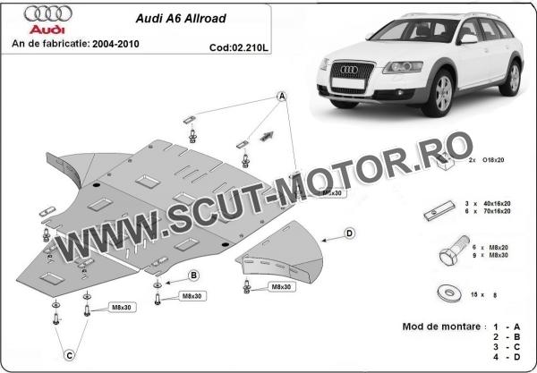 Scut motor Audi A6 Allroad 2 - cu lateral 3
