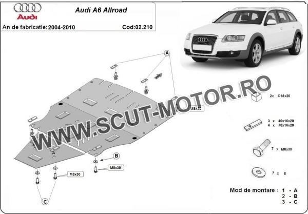 Scut motor Audi A6 Allroad 2 - fără lateral 3