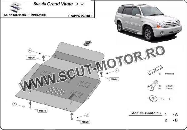 Scut motor din aluminiu Suzuki Grand Vitara XL7 3