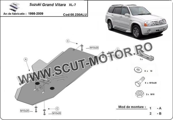 Scut cutie de viteză din aluminiu Suzuki Grand Vitara XL7 2