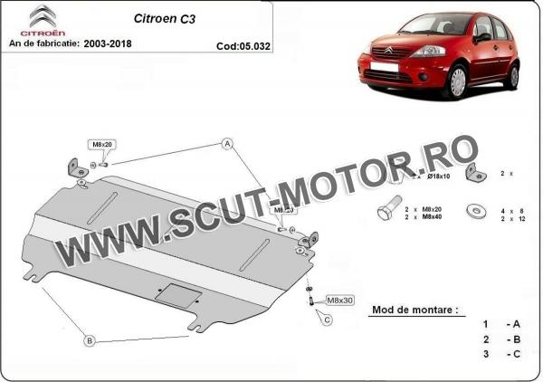Scut motor Citroen C3 3