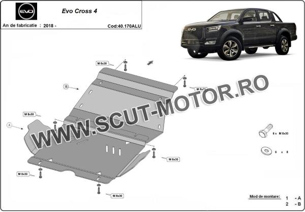 Scut motor din aluminiu Evo Cross 4 3