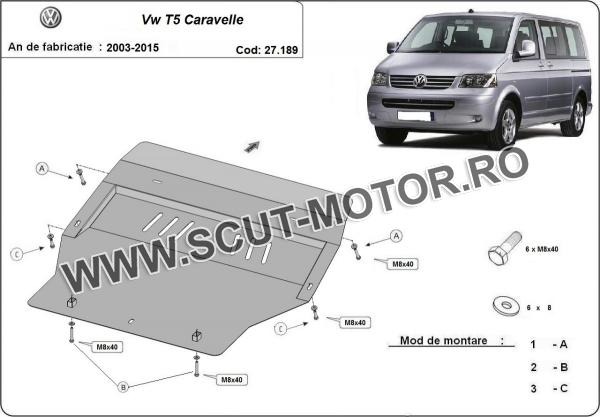 Scut motor Volkswagen Transporter Caravelle T5 2