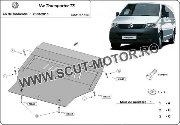 Scut motor Volkswagen Transporter T5 3