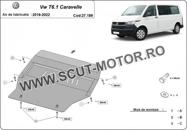 Scut motor Volkswagen Transporter Caravelle T6.1 3