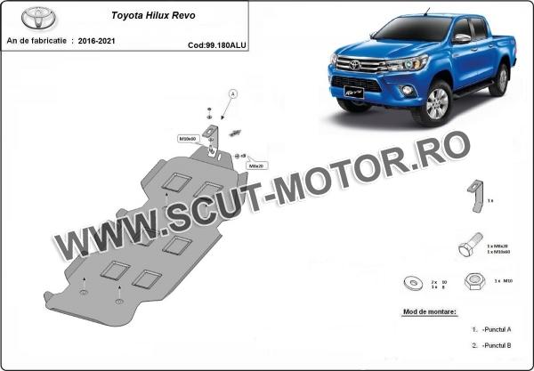 Scut rezervor din aluminiu Toyota Hilux Revo 2