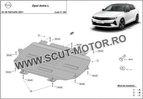 Scut motor Opel Astra L 2